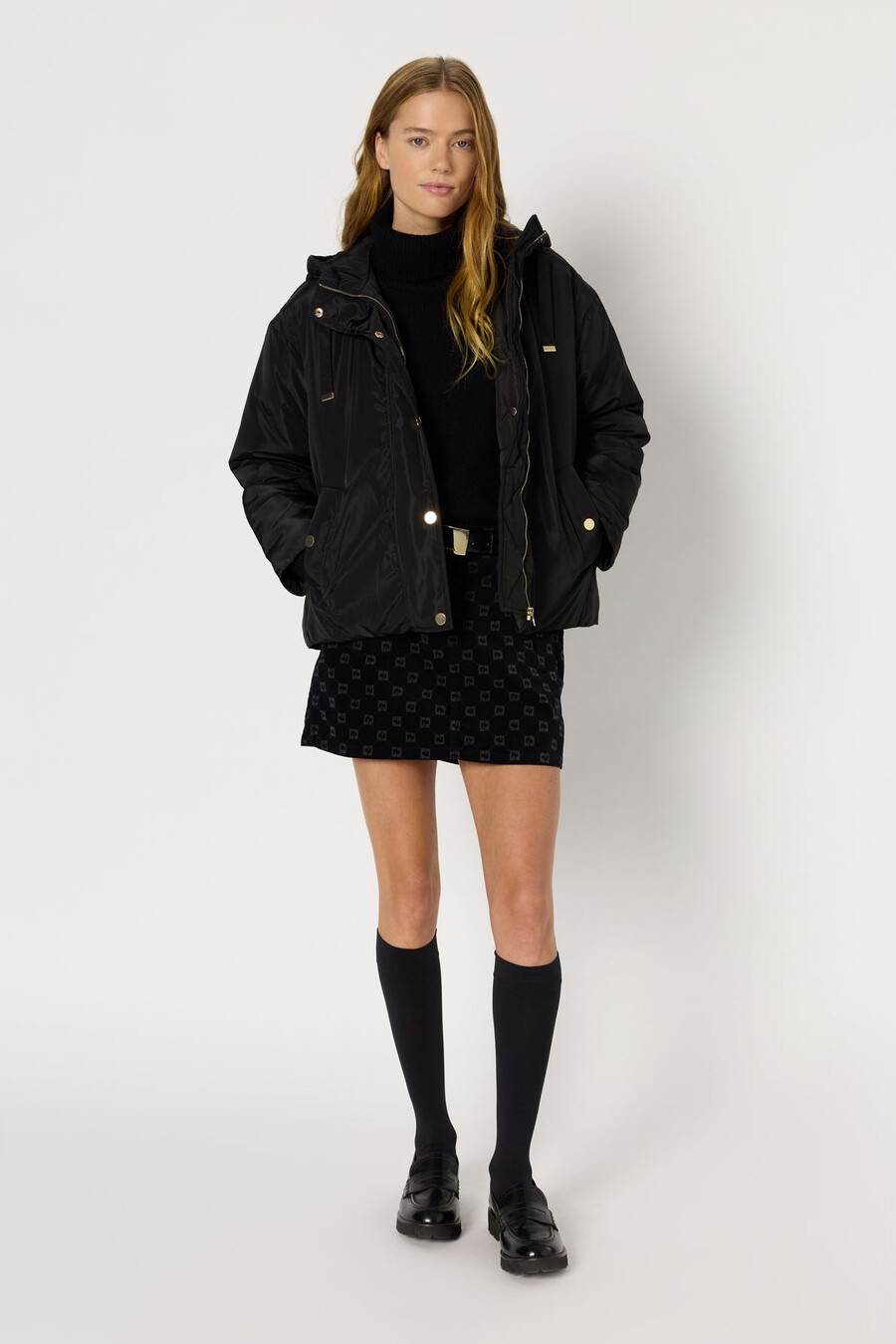 kort parkas med huva - marissa