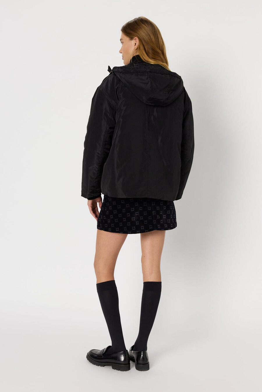 kort parkas med huva - marissa