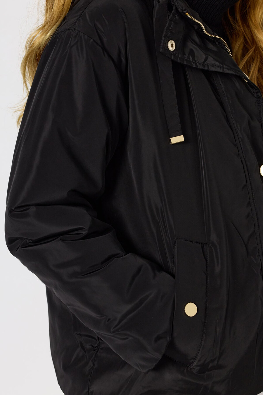 kort parkas med huva - marissa