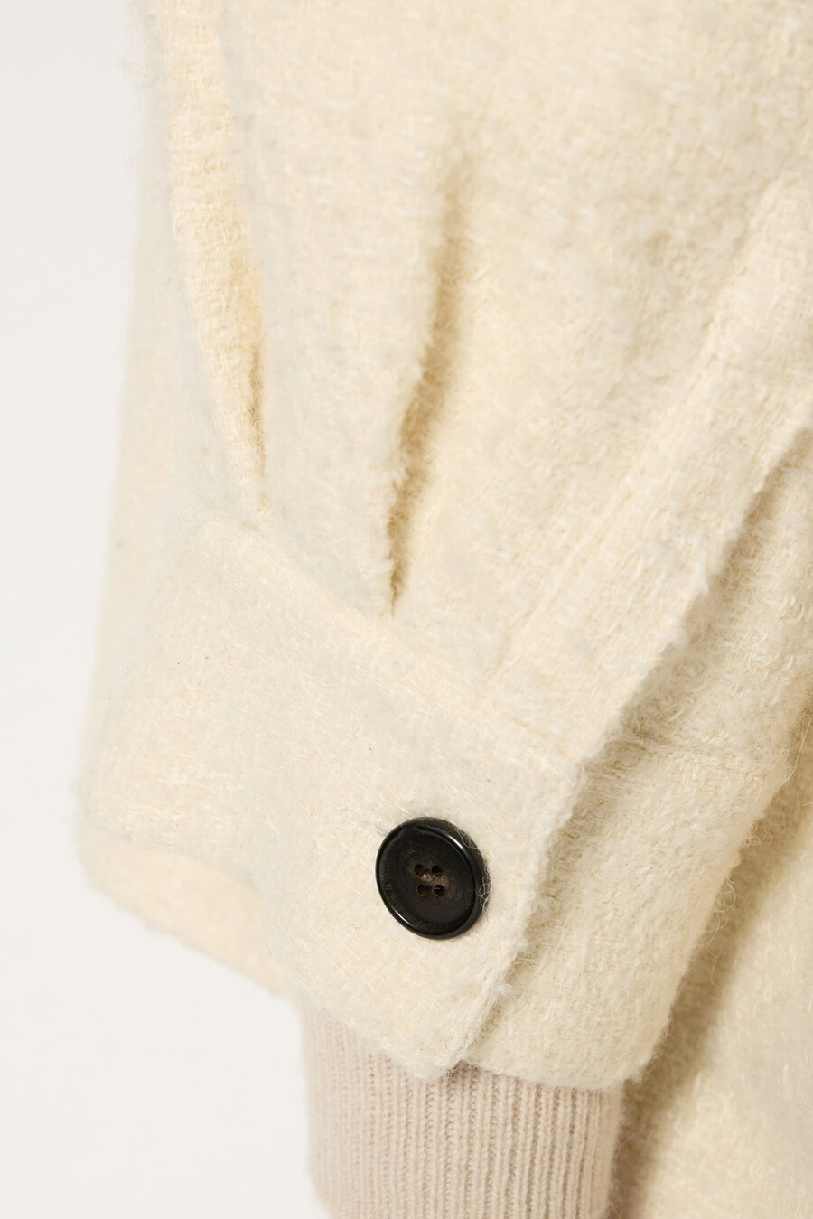 overshirt-modell enfärgad tweedkavaj - ninon