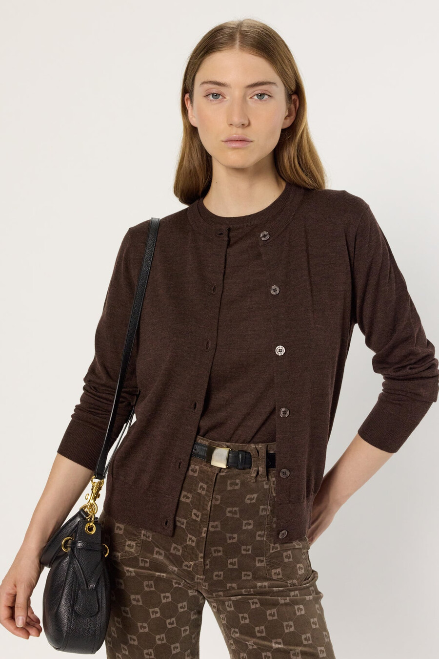 fin cardigan i merinoull - estelle