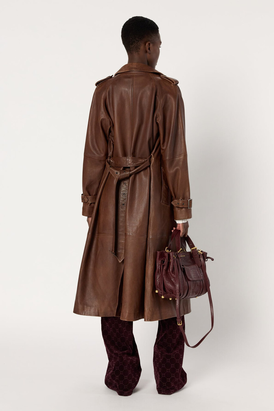trenchcoat i lammskinn - lexie