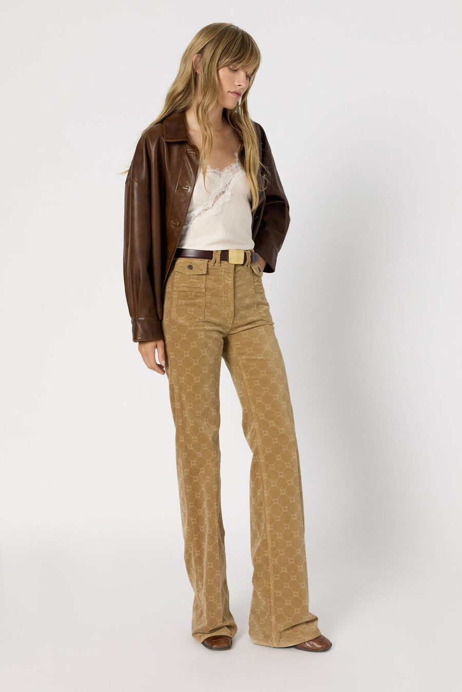 utsvängda manchesterjeans - anna