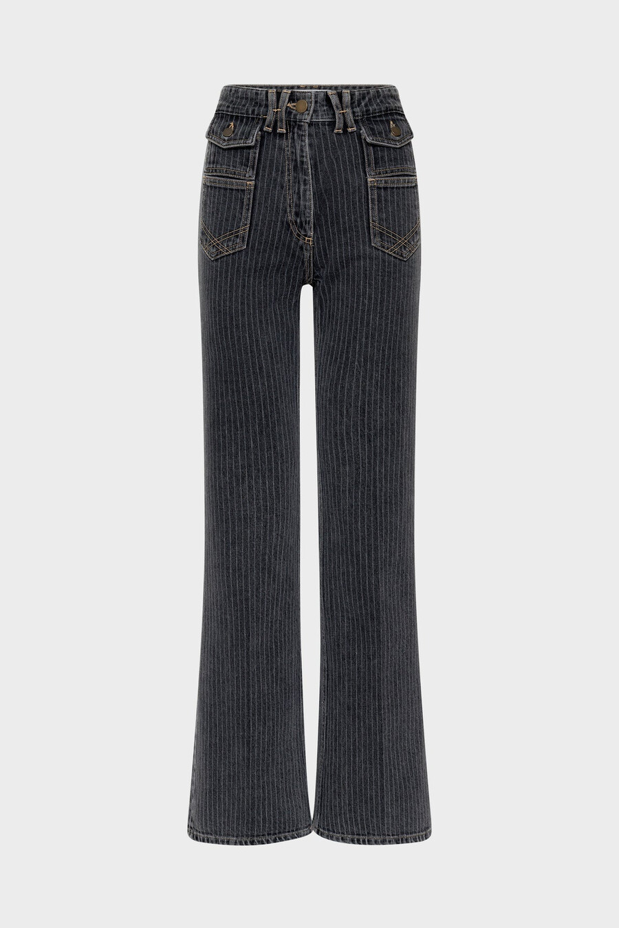 randiga utsvängda jeans - anna