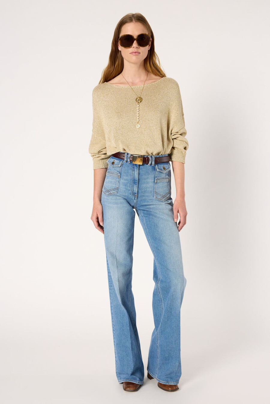 utsvängda jeans -anna