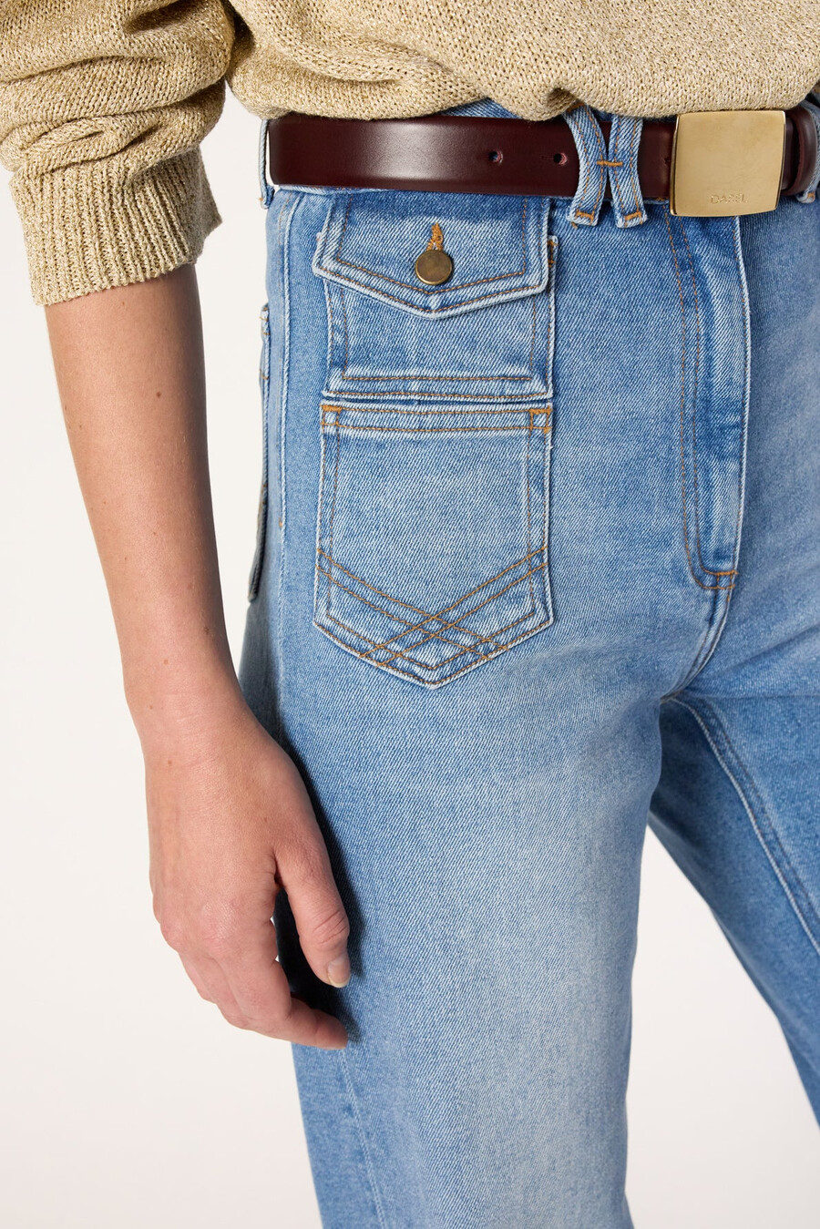 utsvängda jeans -anna