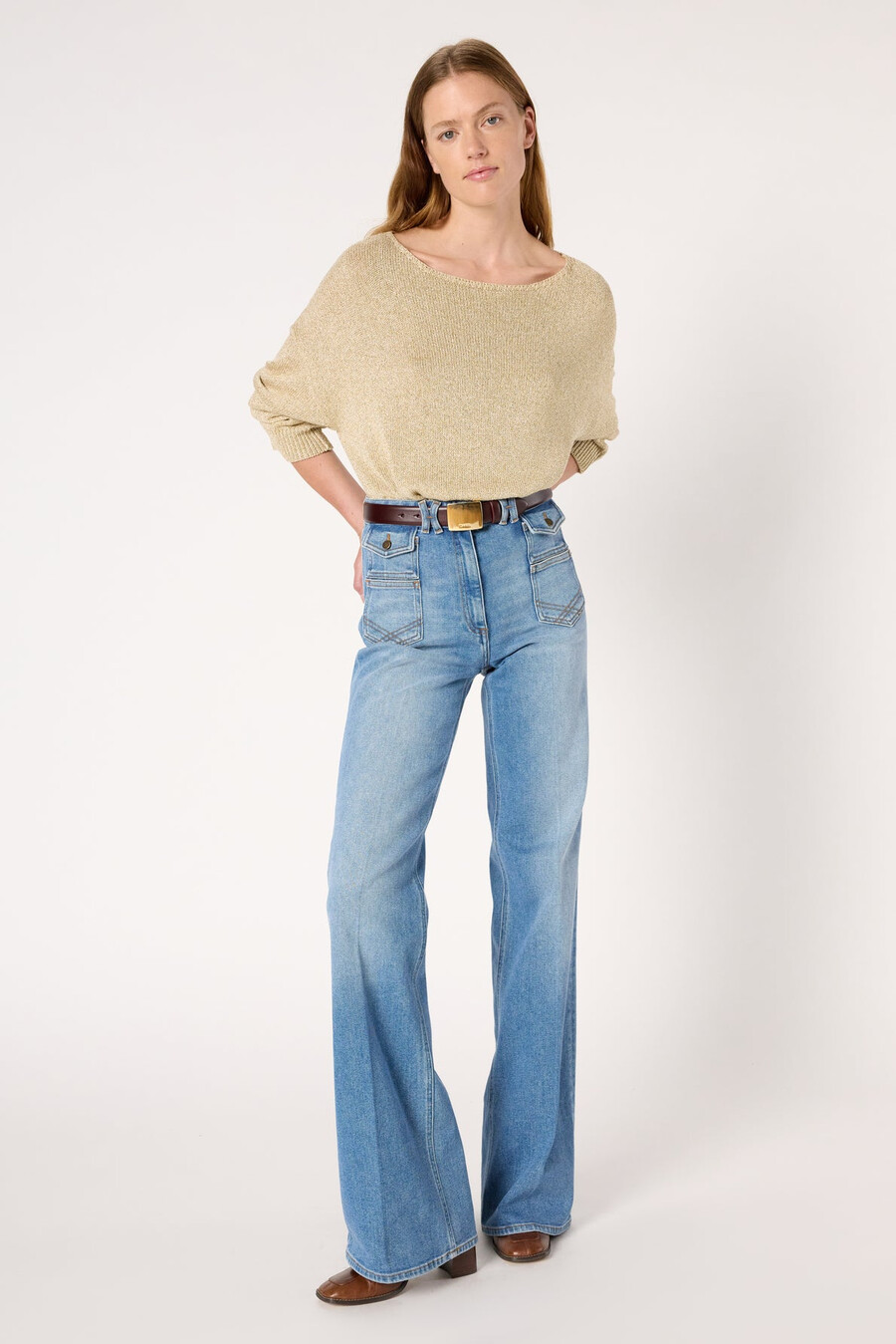 utsvängda jeans -anna