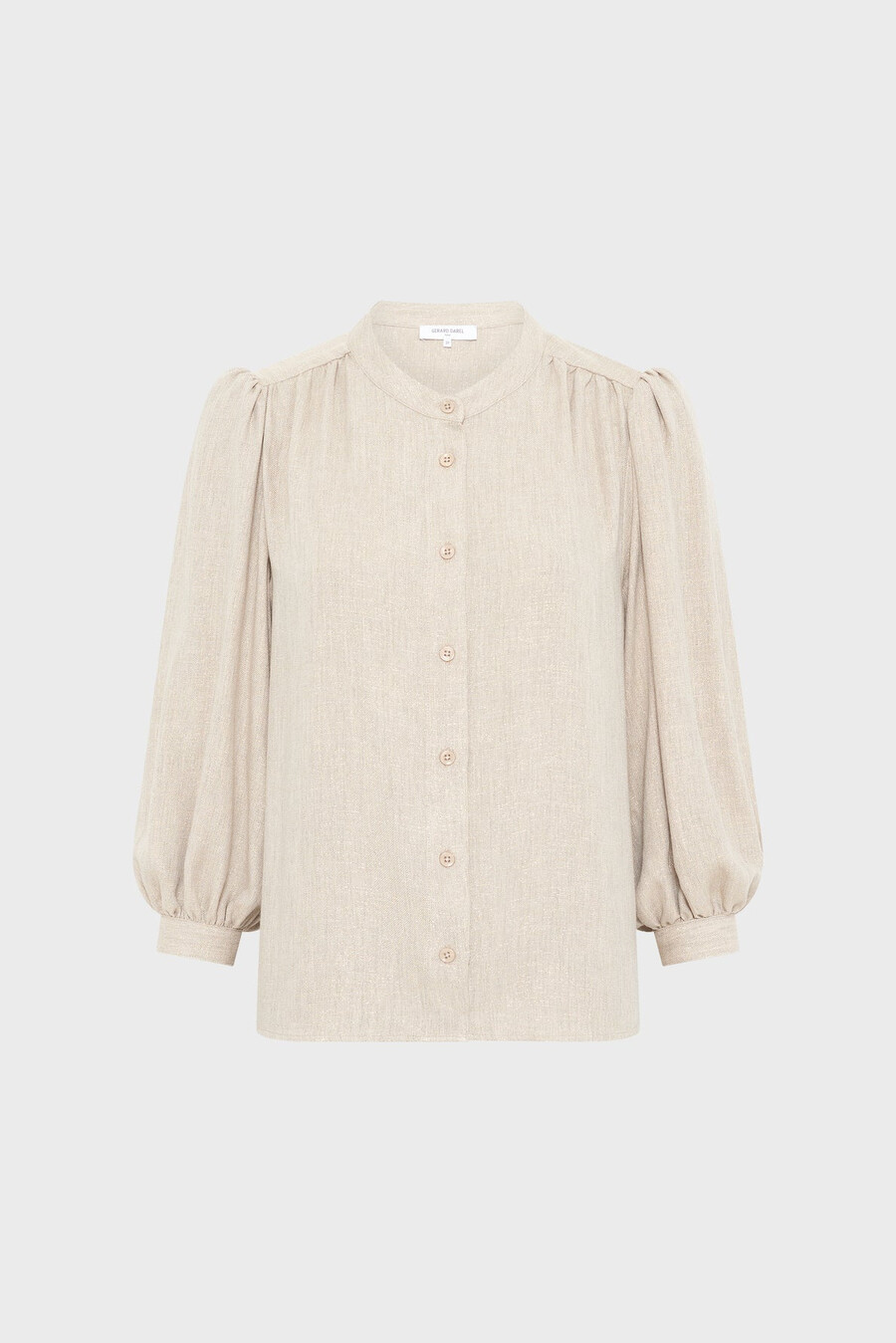 rundhalsad skjorta med lurex - alana
