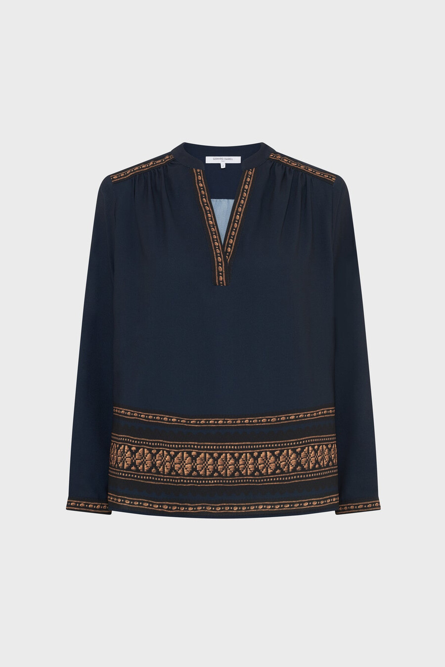 enfärgad blus med friser - aurelie