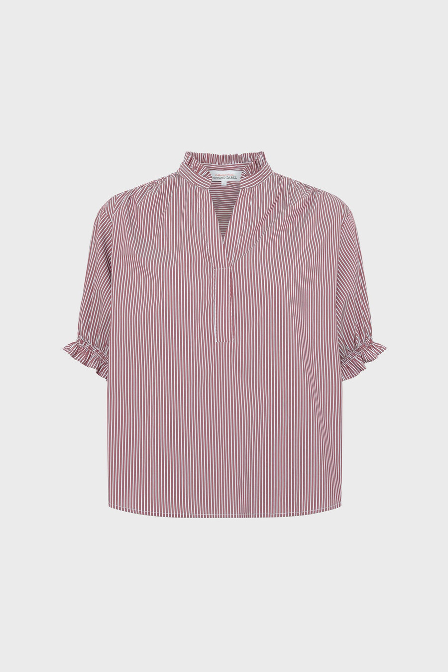 randig blus med volanger - anya