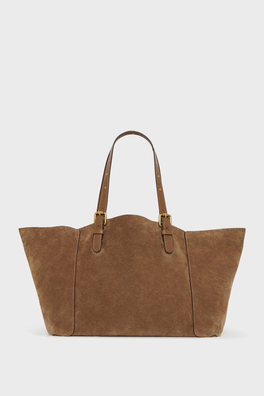 shoppingväska i mocka metallic insida - simple bag