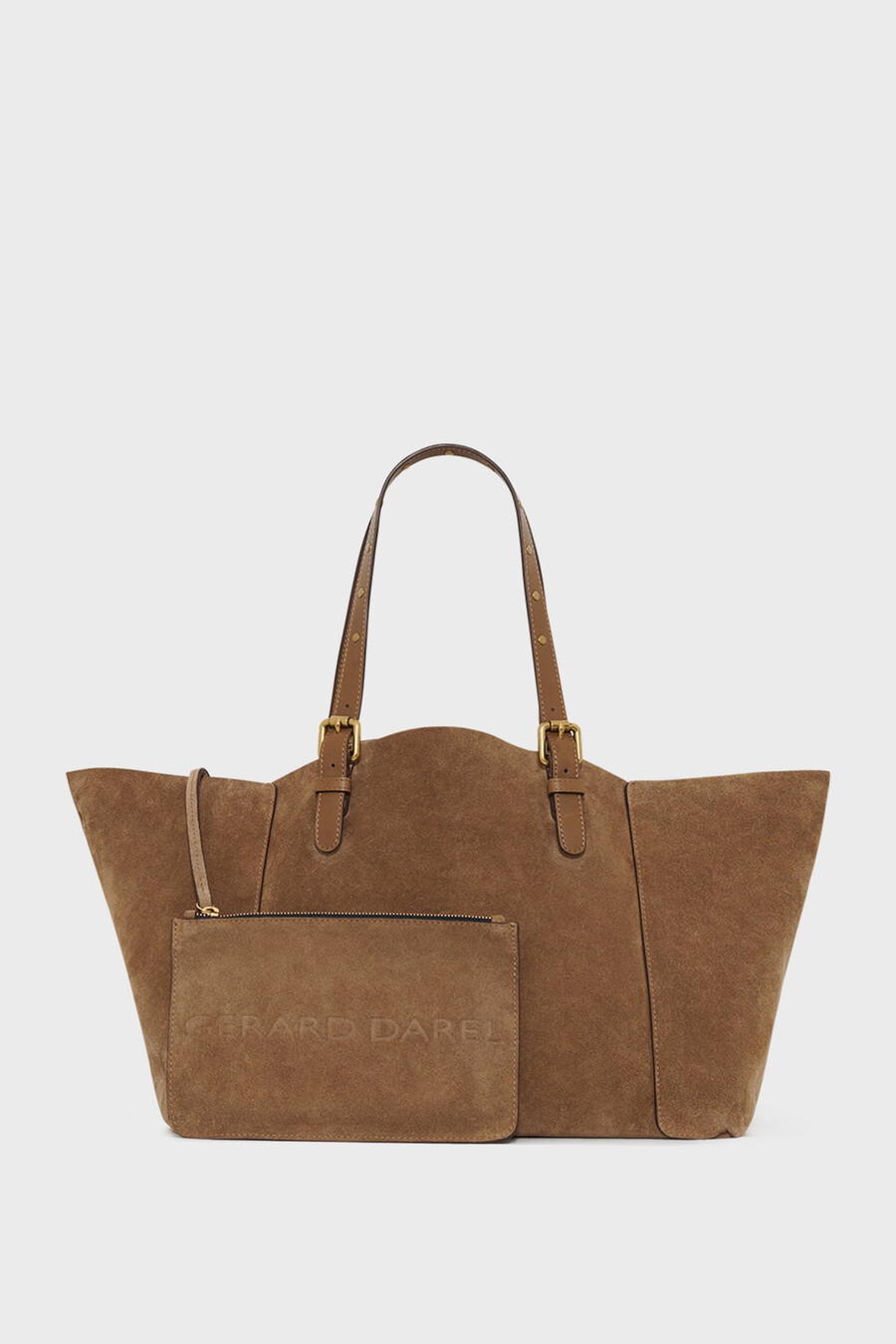 shoppingväska i mocka metallic insida - simple bag