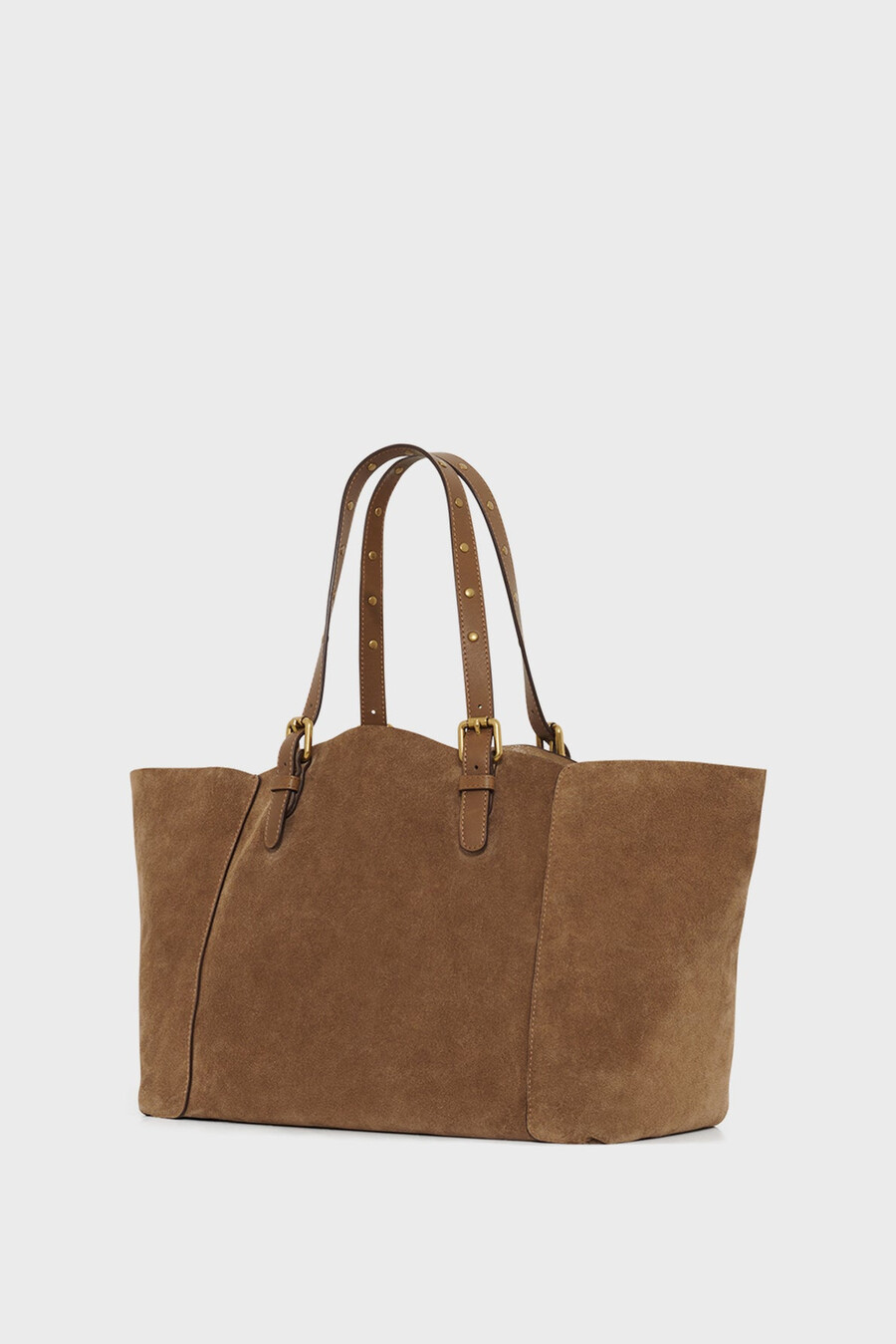shoppingväska i mocka metallic insida - simple bag