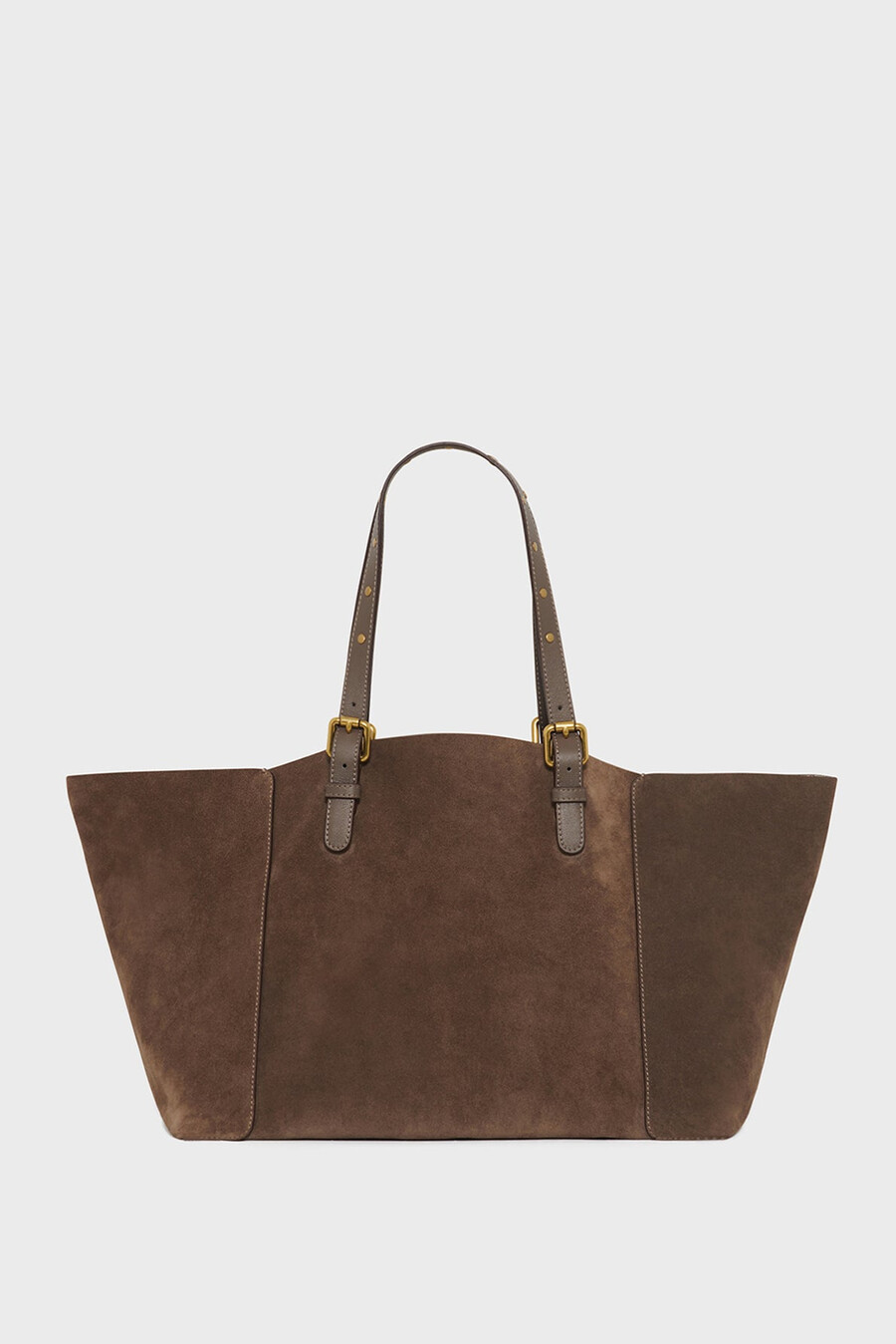shoppingväska i mocka metallic insida - simple bag