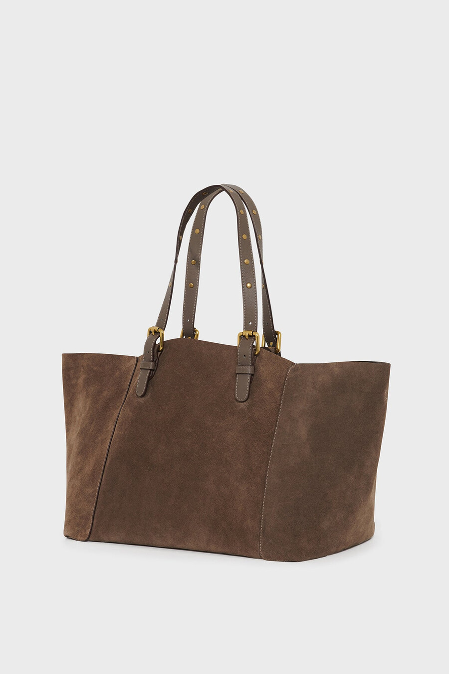 shoppingväska i mocka metallic insida - simple bag
