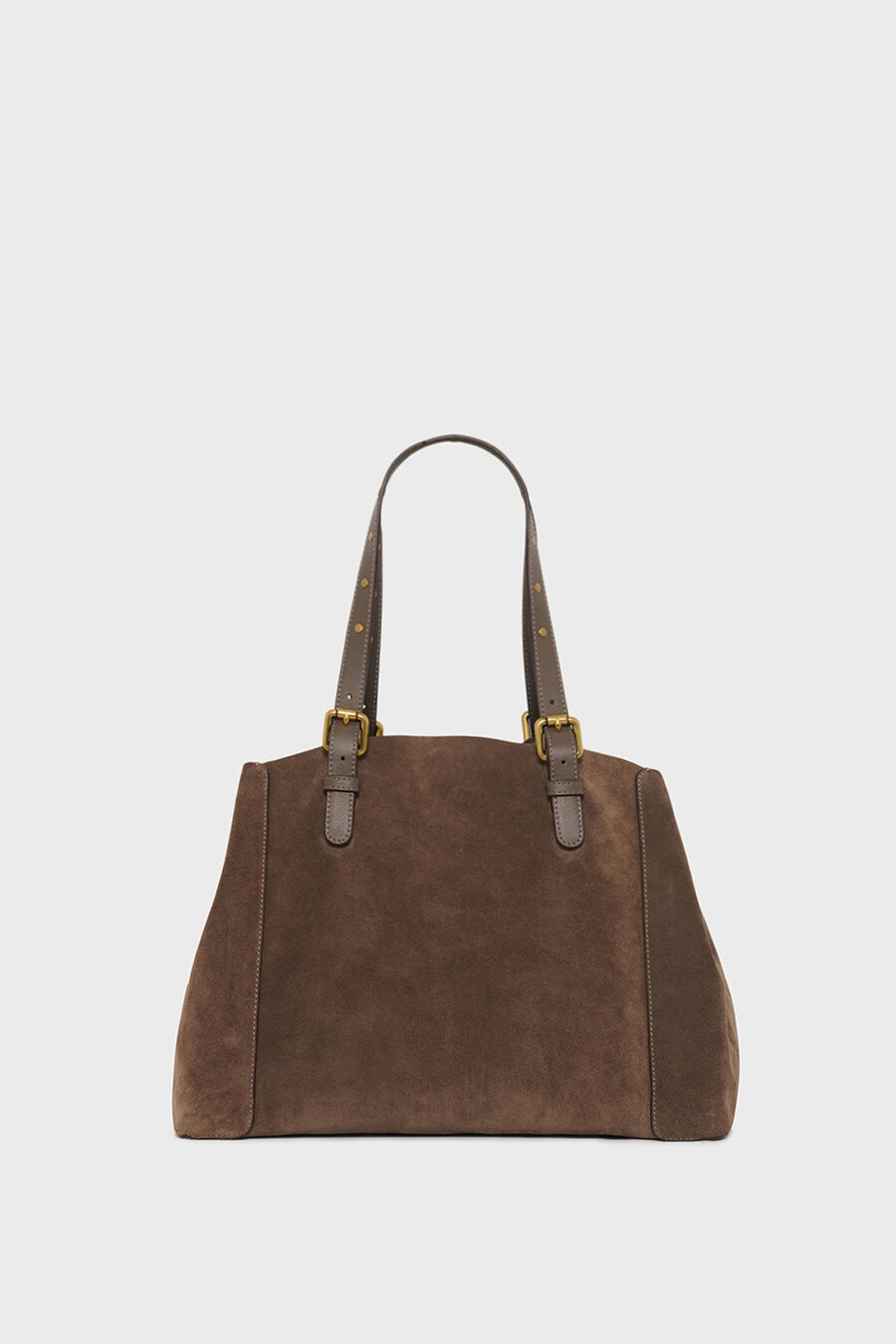 shoppingväska i mocka metallic insida - simple bag