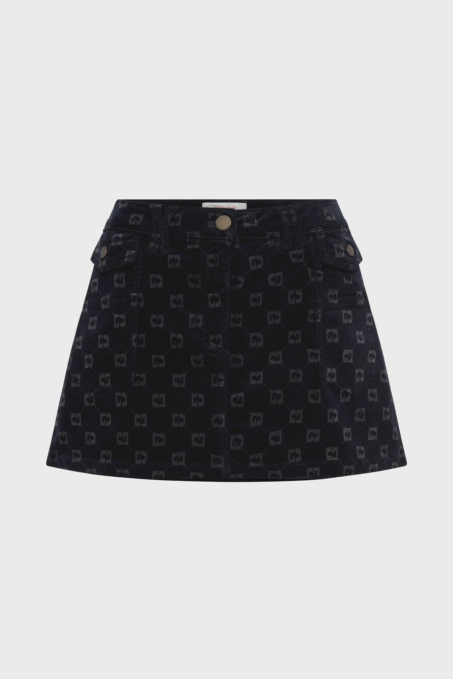 monogrammerad sammetsminikjol - imma