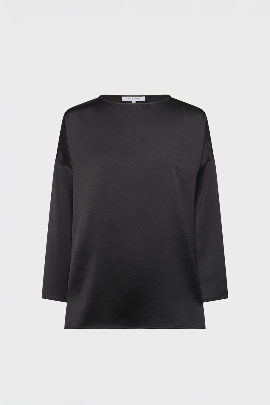 böljande satin topp - angele